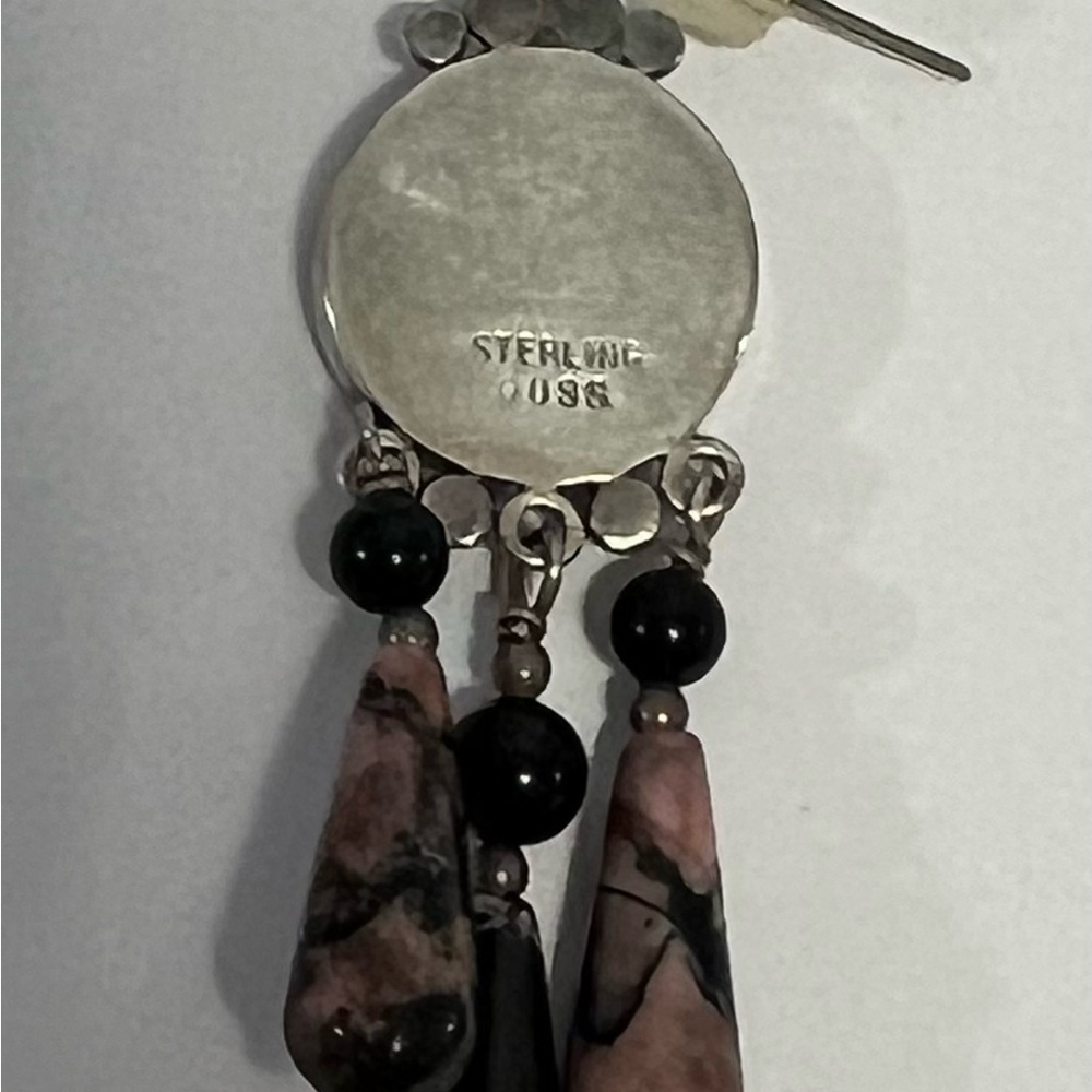 Source Unknown Black and Pink Cat Earrings - Picture 2 of 4